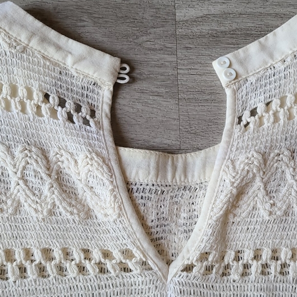 DELETING TOMORROW IF NOT SOLD! Crochet Top with Tassel Fringe - Picture 5 of 6